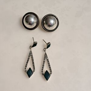 Vintage .925 Sterling Silver Earrings Mexico